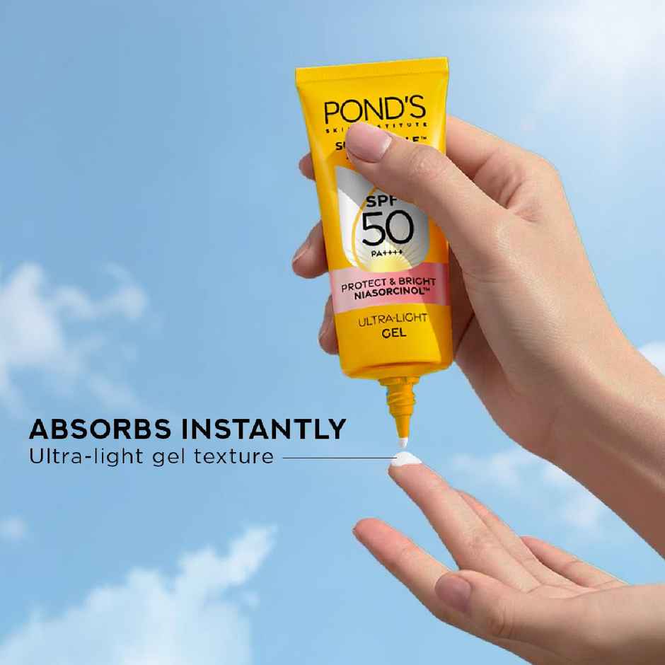 Pond's Sun Miracle SPF 50 PA+++ Creme Gel Sunscreen - Protect & Bright, With Niacinamide