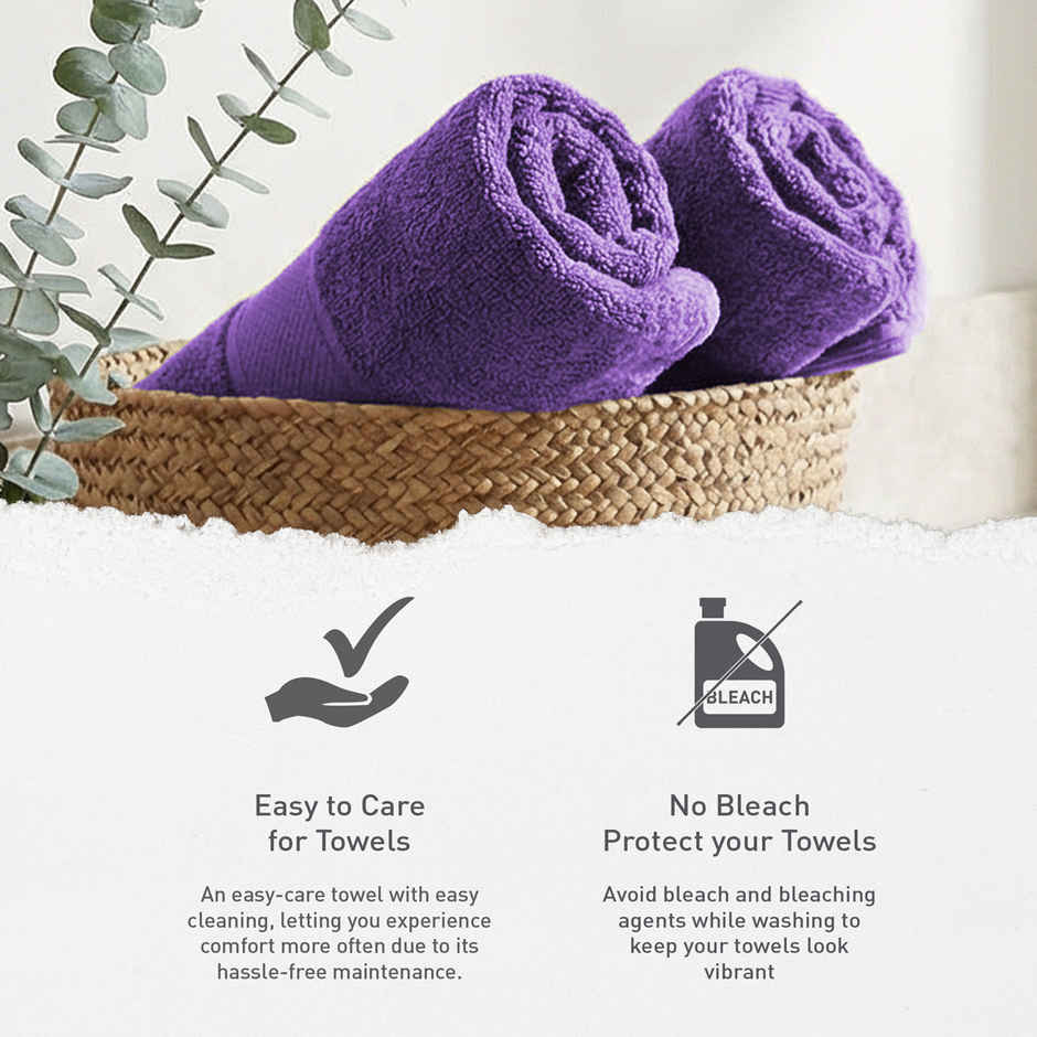 Mytrident Urban Comfort Cotton Bath Towel | Purple