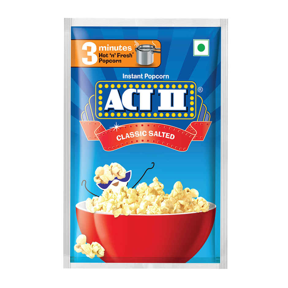 Act II Instant Popcorn | Classic Salted, Hot & Fresh in 3 mins