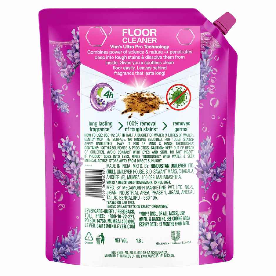 Vim Lavendar Ultrapro Floor Cleaner | Pouch