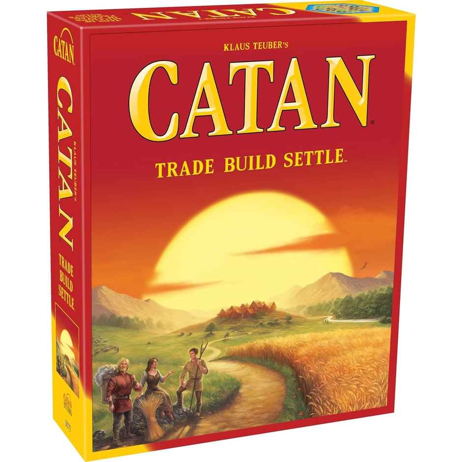 Funskool - The Original Catan adults and family adventure board game ages 10+ for 3 to 4 players