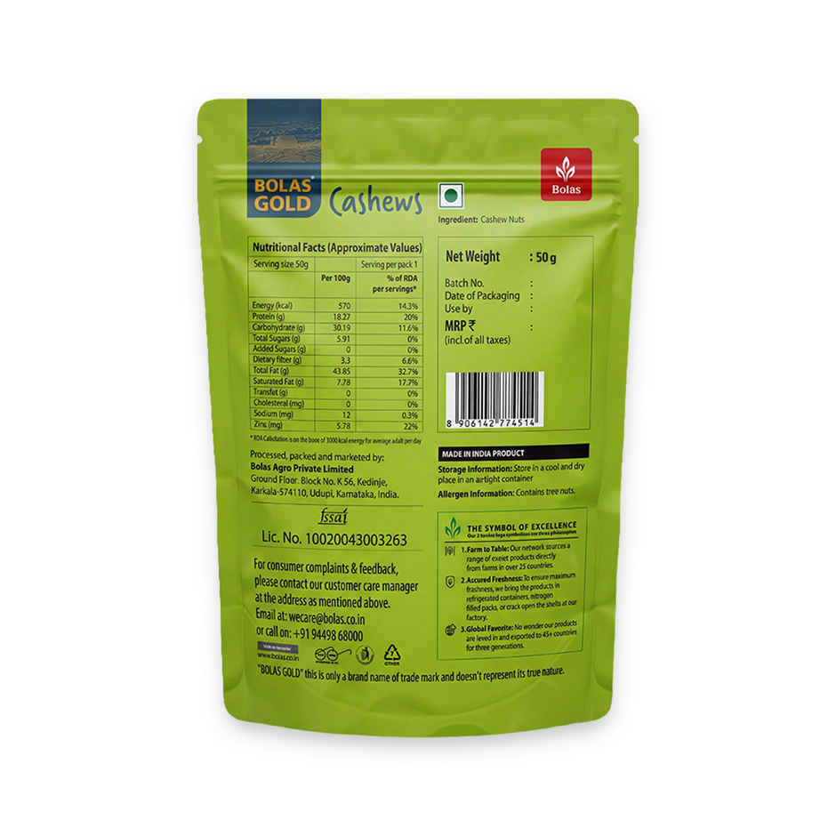Bolas Gold Cashew
