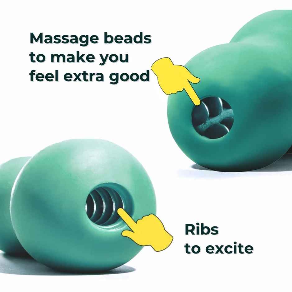 BoldEdge Double Barrel Men Stroker Personal Massager and Water-based Strawberry Lubricant Combo