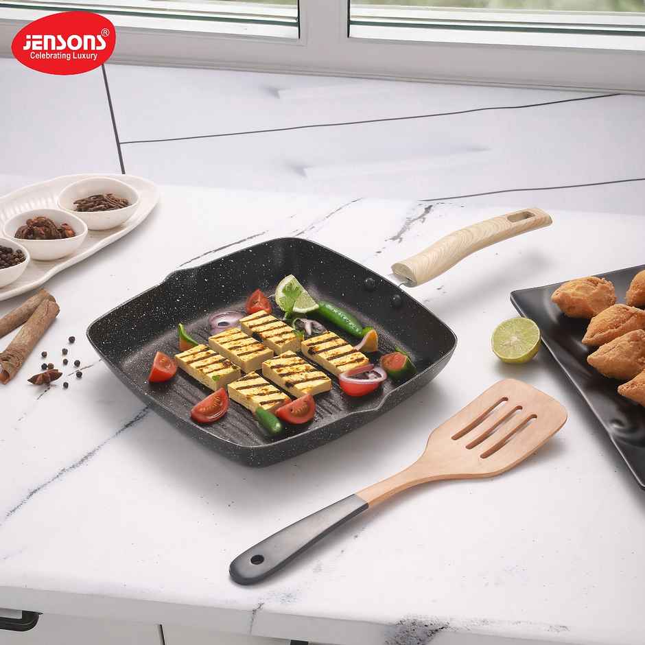 Jensons Cuisine Grill Pan 24 cm Induction Compatible