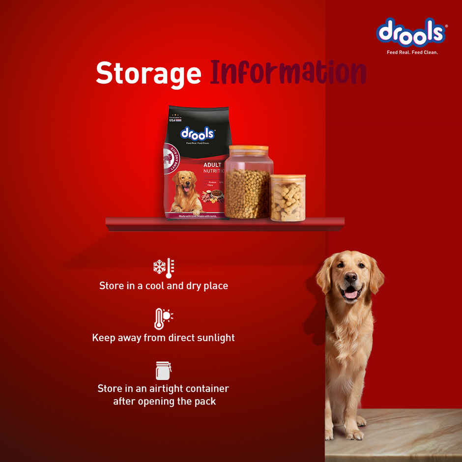 Drools Lamb and Rice Adult Dry Dog Food 1 kg