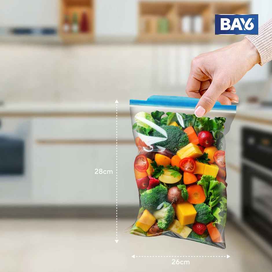 BAY6 Zip Lock Bags - Medium - 26 x 28 cm
