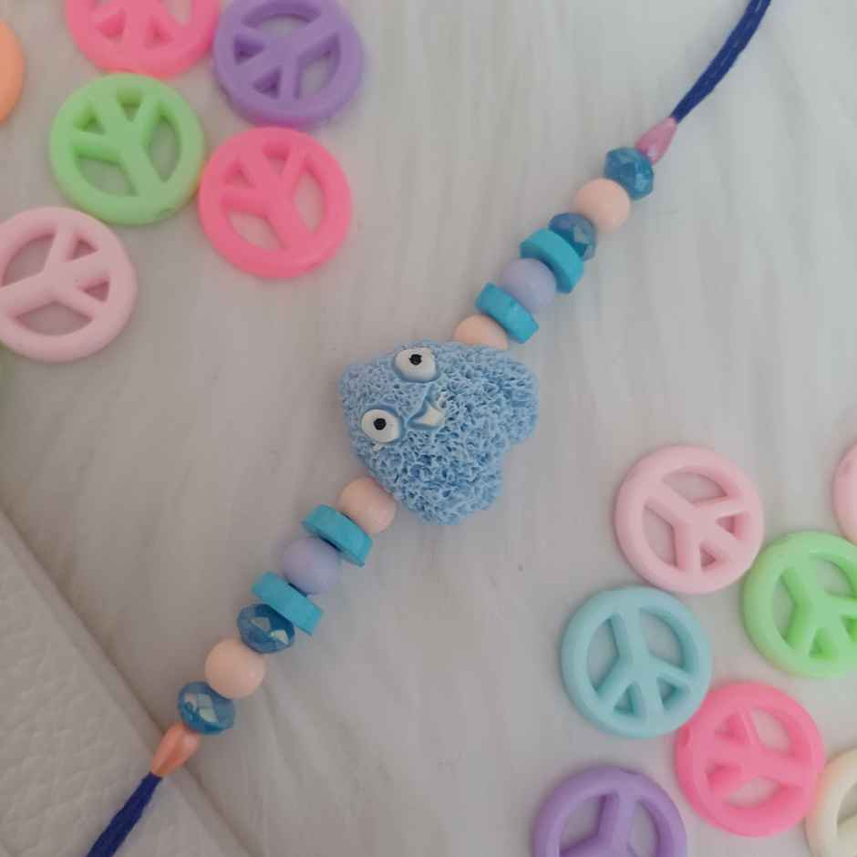 Blue Creature Kids Rakhi | Cute and Fun | Gullak