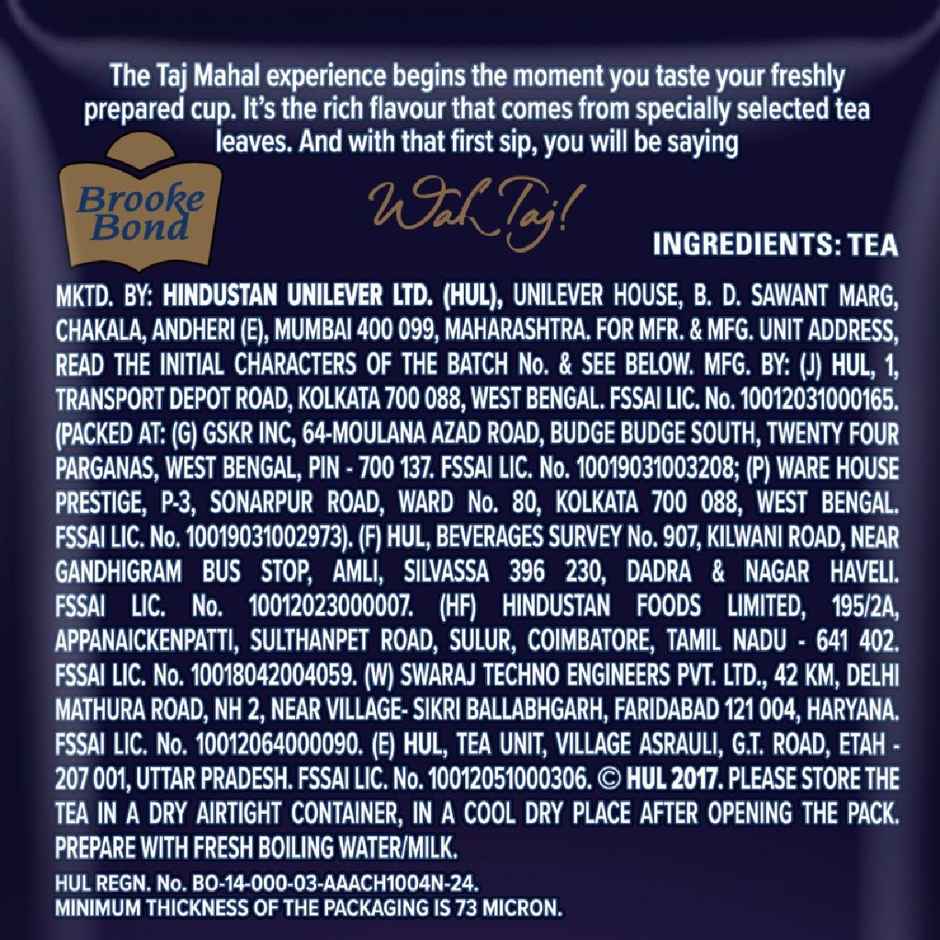 Taj Mahal Tea | Rich and Flavourful Chai