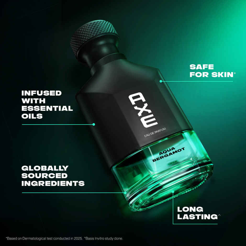 Axe Premium Luxury Perfumes | Aqua Bergamot 12 hours long lasting Fragrance