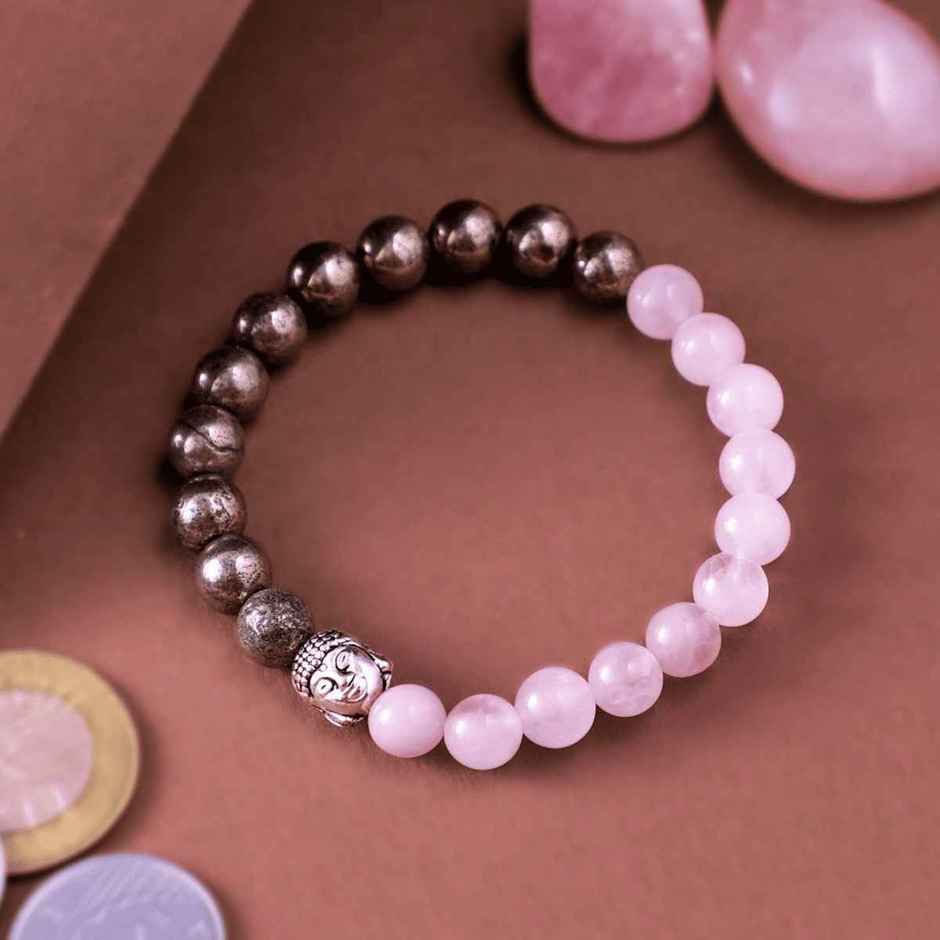 Love & Money | Rose Quartz & Raw Pyrite | Astroyogi