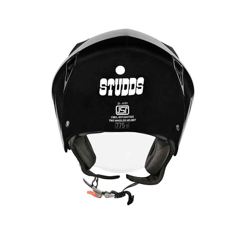 Studds Vogue Isi Certified Open Face Motorcycle Helmet For Men And Women With Visor (Black - L)
