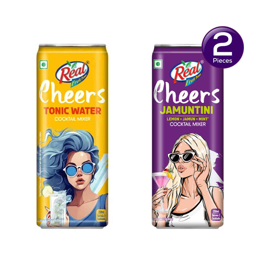 Real Cheers Tonic Water - Cocktail Mixer () & Real Cheers Jamuntini - Cocktail Mixer () Combo