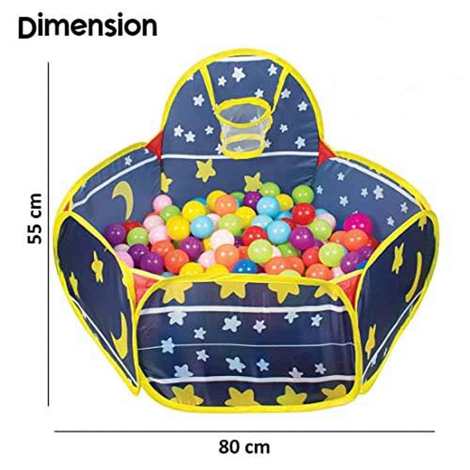 Wembley Ball Pool With 20 Balls Playing Ball Pool Hoop Portable Kids Activity Toys For Kids-Assorted