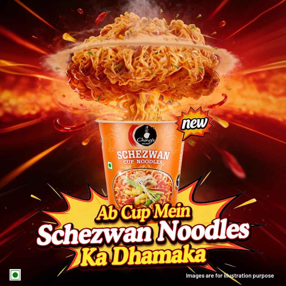 Ching's Secret Schezwan Cup Noodles | Ready in 6-7 minutes | Easy to Make | Pre-Seasoned Noodles