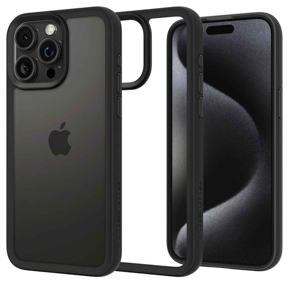 Spigen EssentialiPhone 15 Pro Spigen Essential Sand Crystal Matte Black