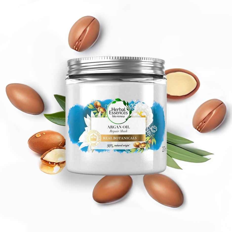 Herbal Essences, Argan Oil Hair Mask, Sulfate Free, For Damaged Hair