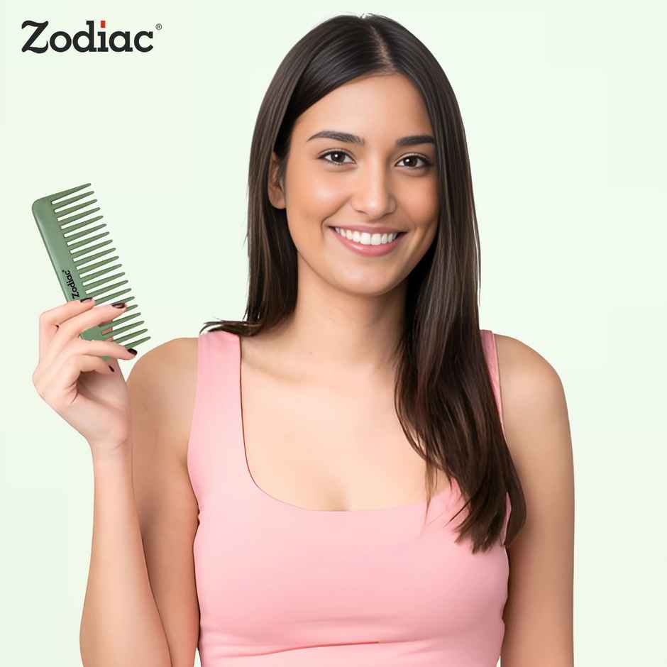 Zodiac Wide Tooth Comb | Green