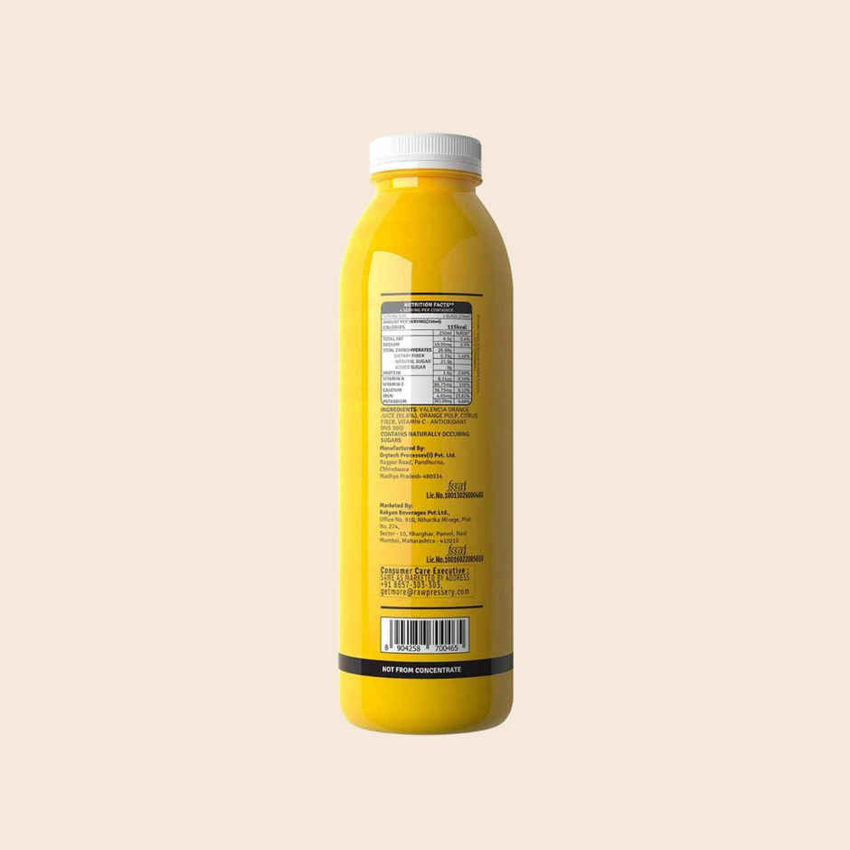 Raw Pressery Valencia Orange Fruit Juice