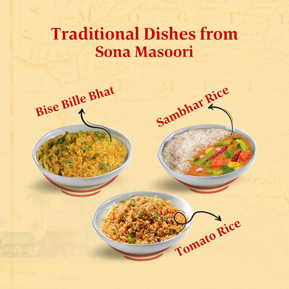 Daawat Sona Masuri Rice | Medium Grain