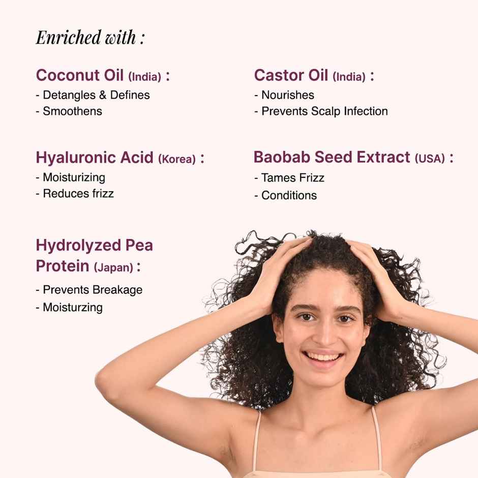 Bare Anatomy Curl Defining Shampoo | Curl Retention & 2X Frizz Protection For 48 Hours