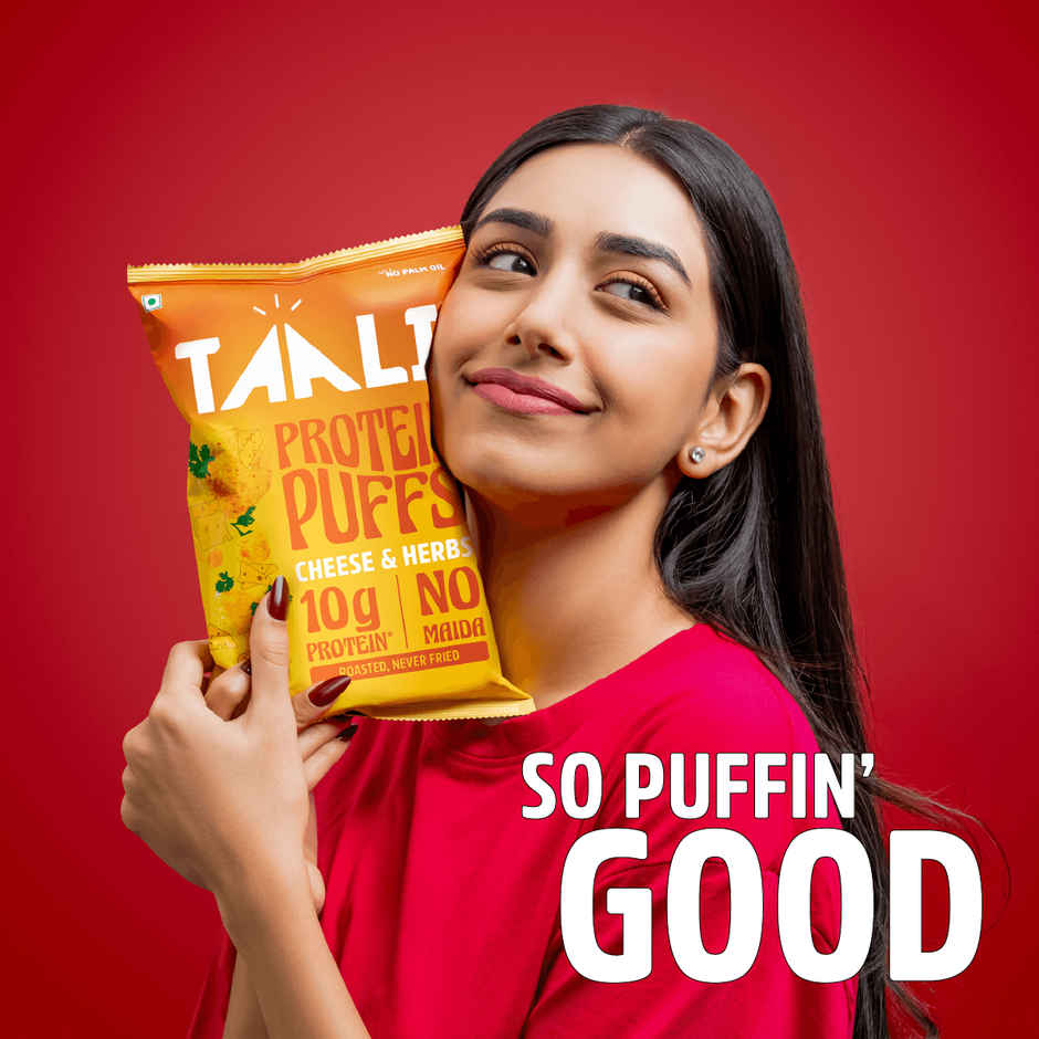 Taali Protein Puffs | Cheese Balls, Roasted, Corn & Jowar Puff, No Maida