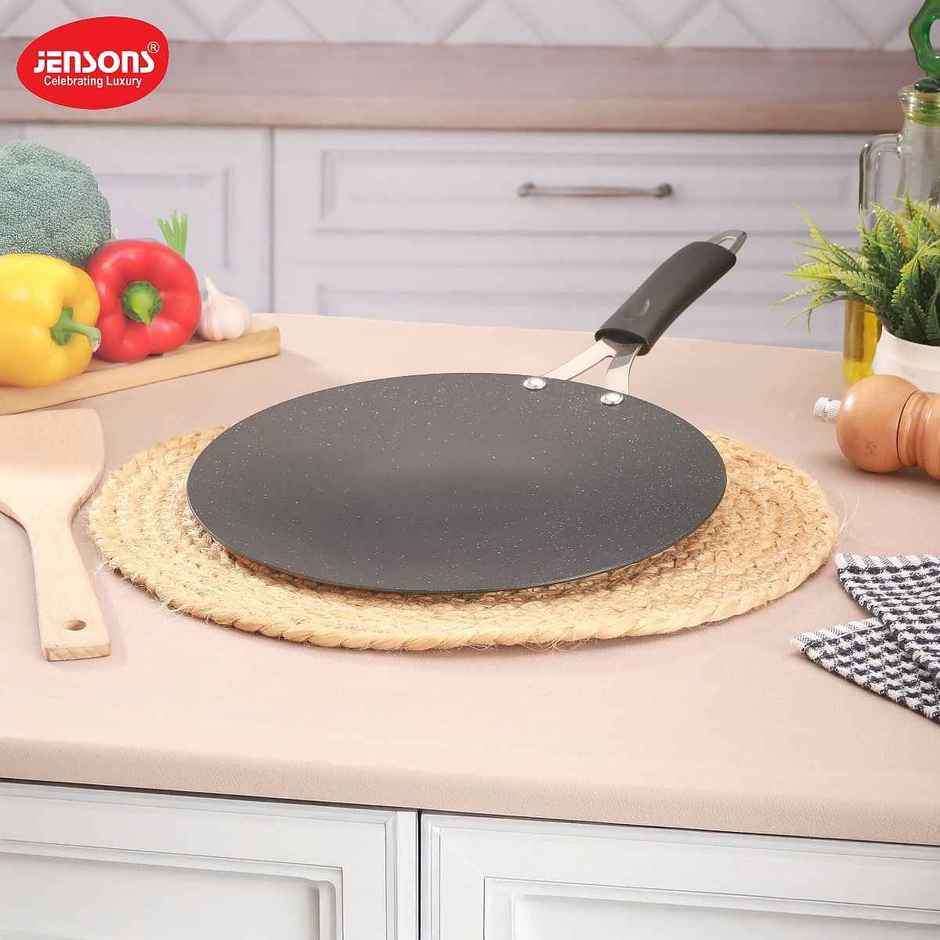 Jensons Pro Wellness Concave Tawa 25 cm Induction Compatible