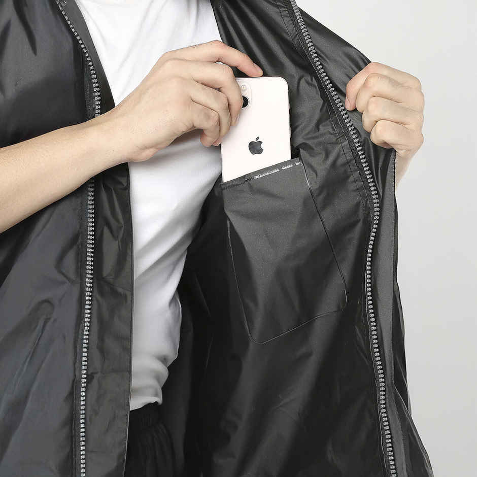 Citizen Raincoat Reversible Marvel Series Black Panther-XL Black