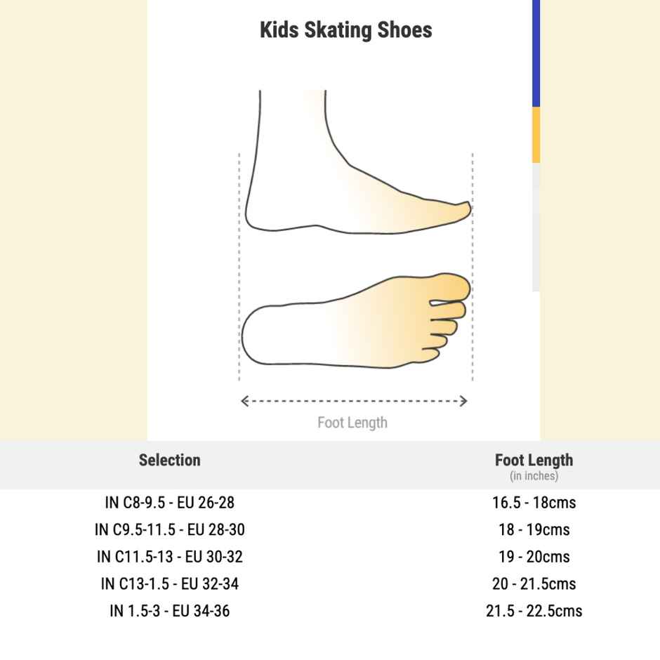 Decathlon | Oxelo Kids Skating Shoes Inline Size Adjustable | Blue - UK13C - UK1.5