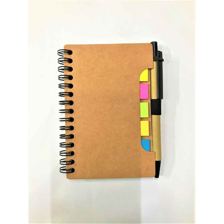 Chrome Spiral Sticky Note | Diary | Pen