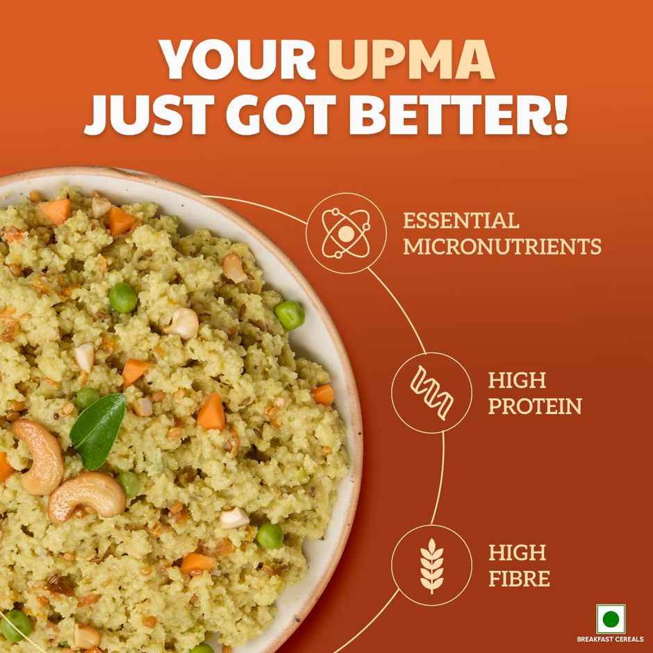 Right Shift Millet Oats Upma Mix | High Protein & Fibre, No preservative | Power of 8 in 1