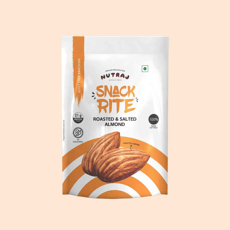 Nutraj Snackrite Roasted & Salted Almond/Badam