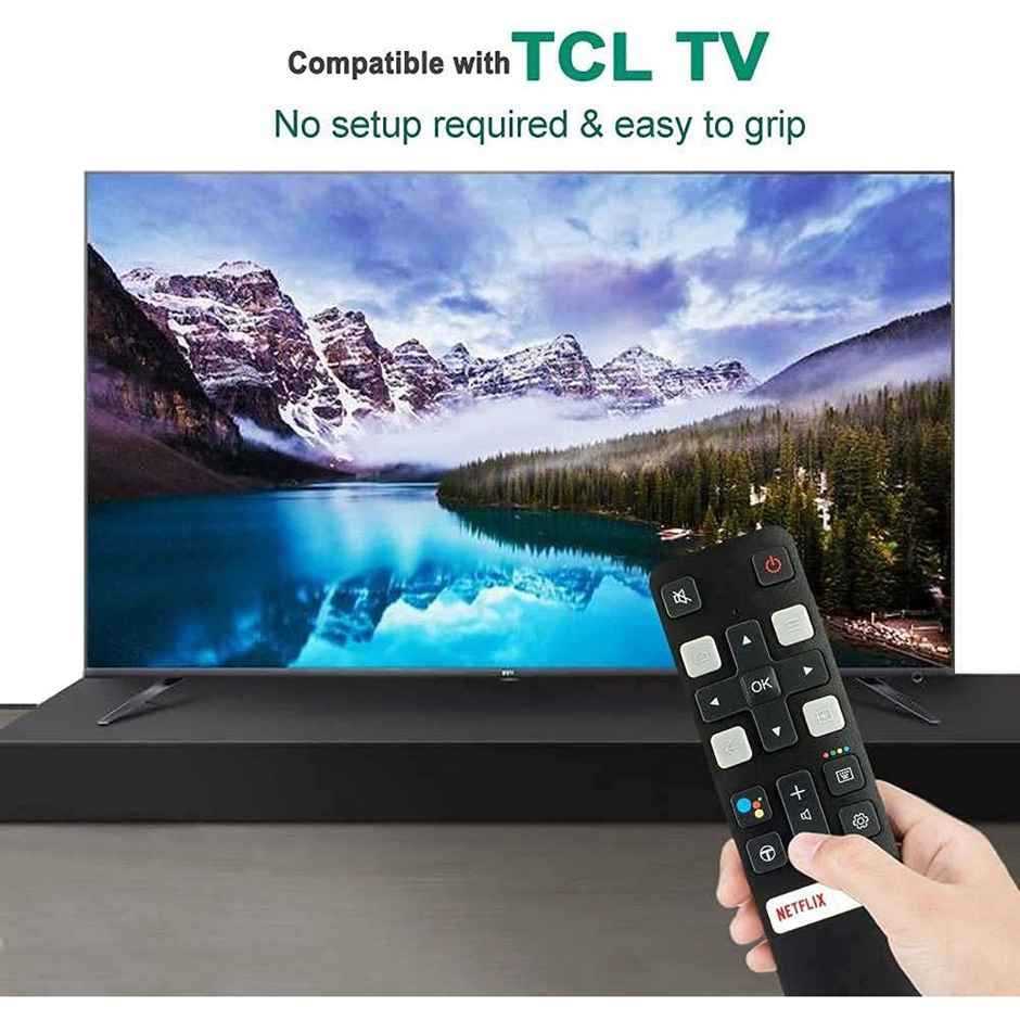 Ailkin Voice Remote for TCL Smart TVs| Bluetooth Enabled| Quick Pairing| Black