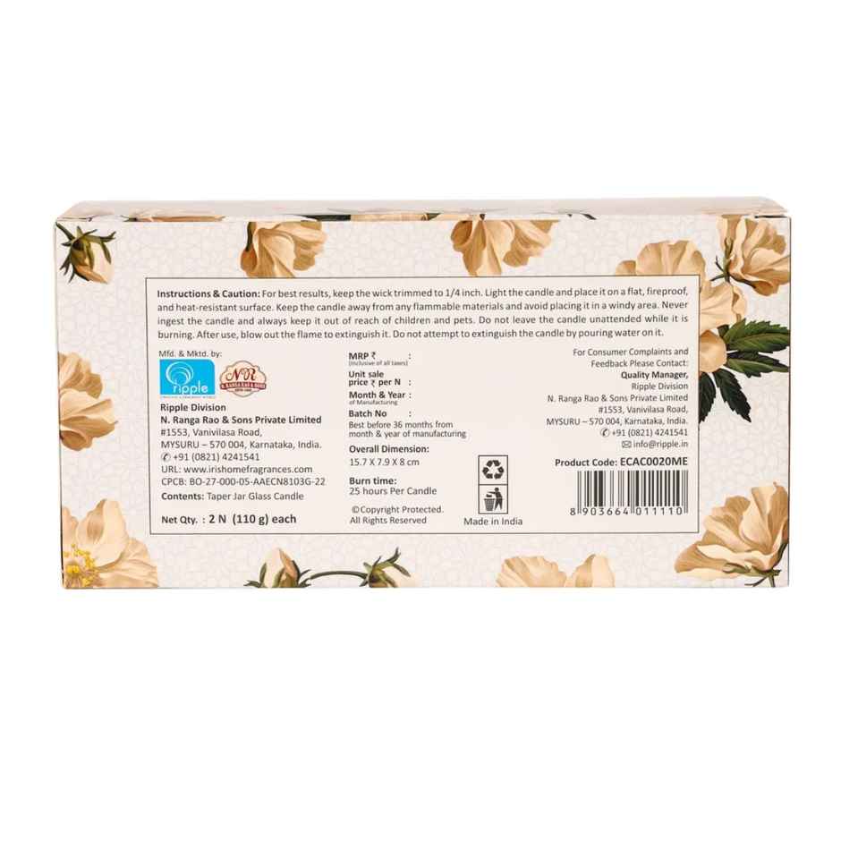 IRIS Musk Elixr Taper Jar Candles | Aroma Candles