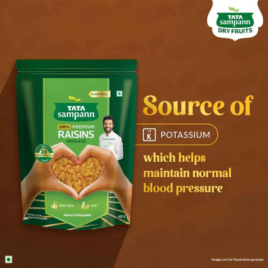 Tata Sampann 100% Pure Premium Raisins/Kishmish Seedless