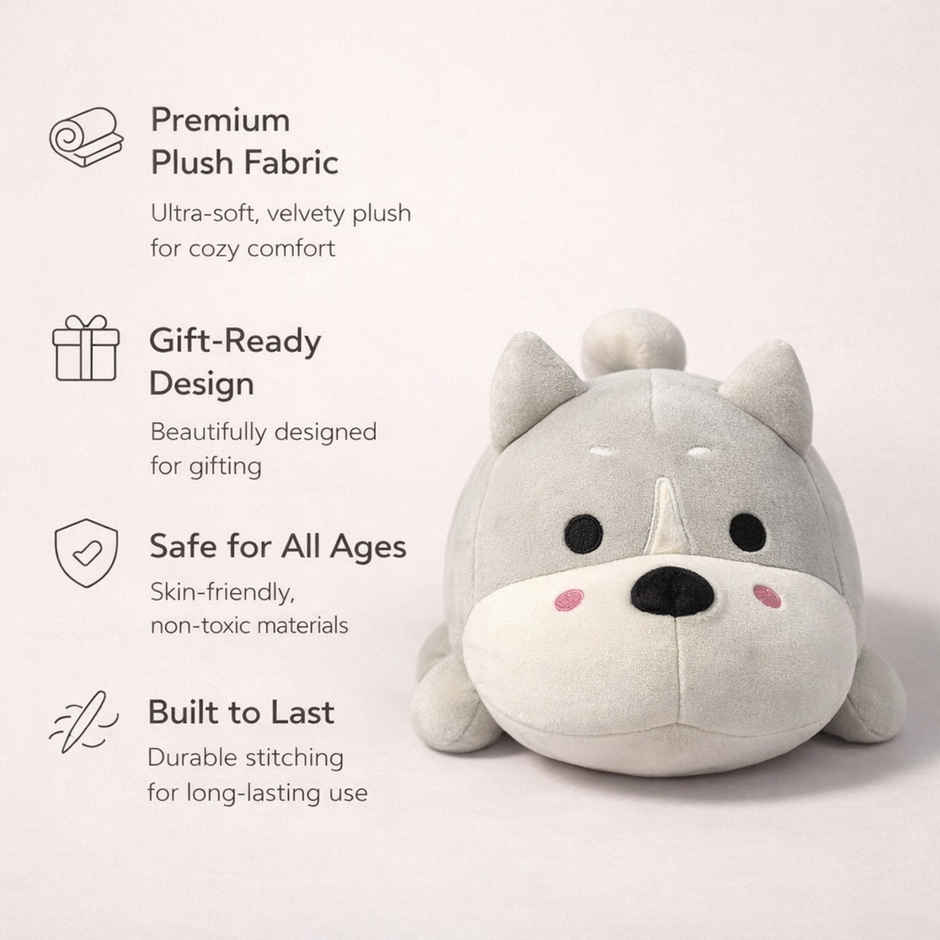 ZooWee Premium Grey Soft Dog Plush 40 cm