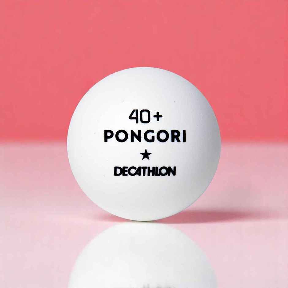 Decathlon Pongori Table Tennis Balls | White | Size 40