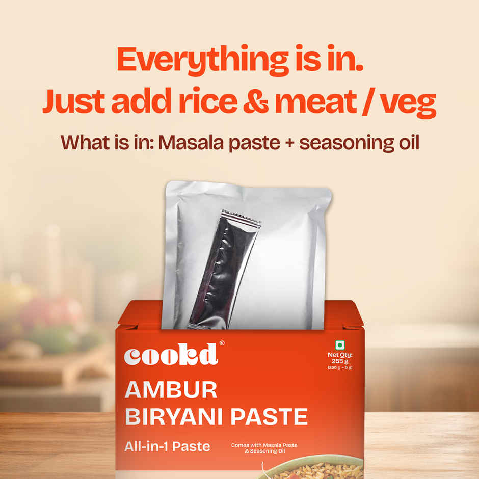 Cookd Ambur Biryani Masala Paste - Ready to Cook