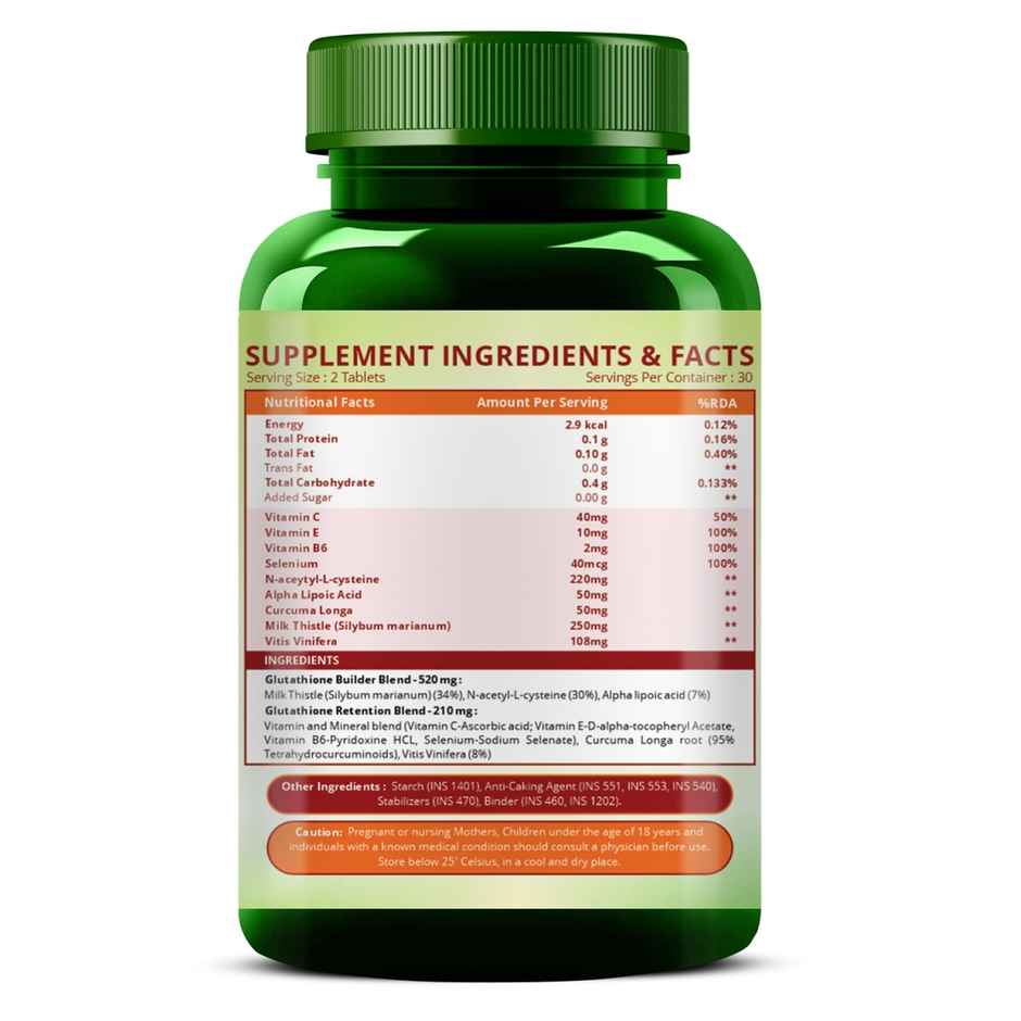 Himalayan Organics Glutathione Builder 60 VEG Tablets