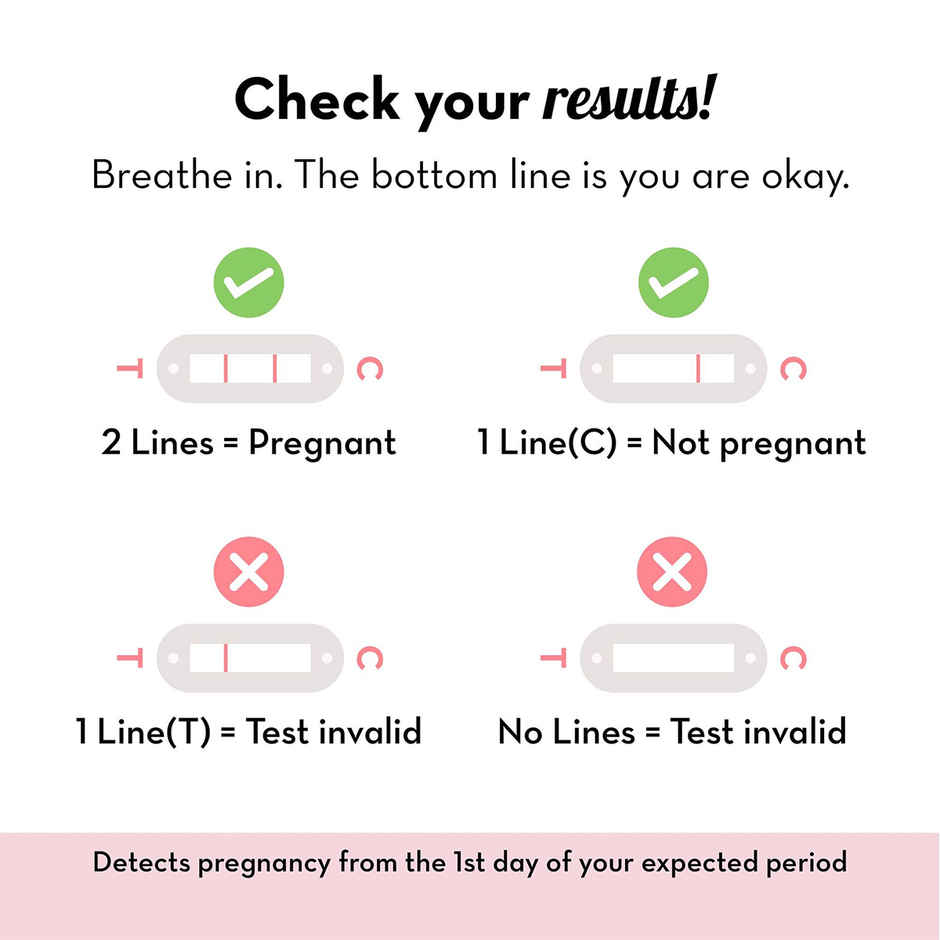 Plush Preg-Oh! Midstream Pregnancy Test Kit Rapid One Step Home Test 99% Accuracy