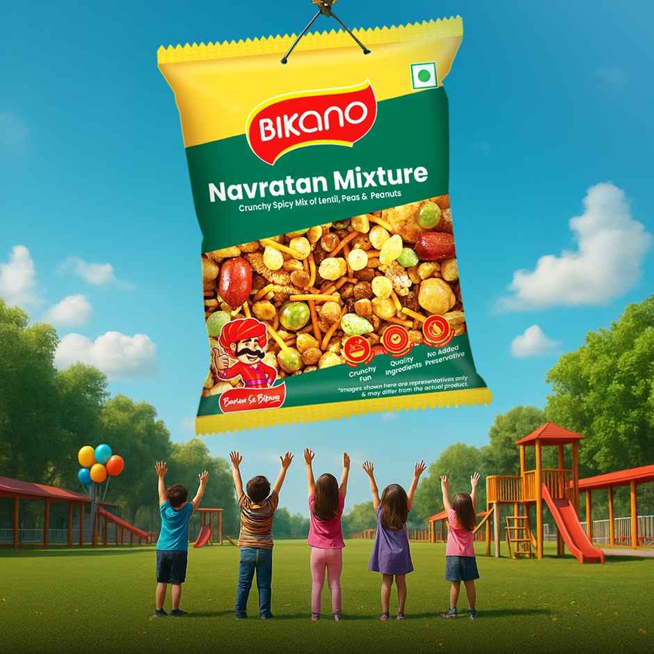 Bikano Navratan Mixture | Crunchy Spicy Indian Snack | Protein & Fiber-Rich | Tea-Time Snack
