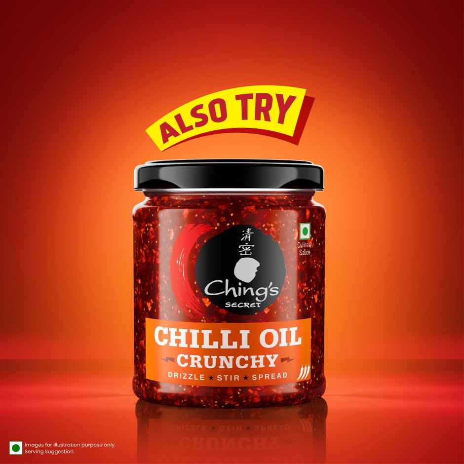 Ching's Chilli Oil Schezwan | Garlic Schezwan Chilli Oil with Real Sichuan Pepper