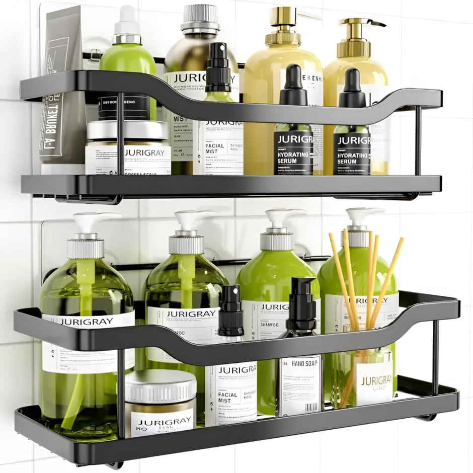 Zedak Self Adhesive Multipurpose Shelf | Black
