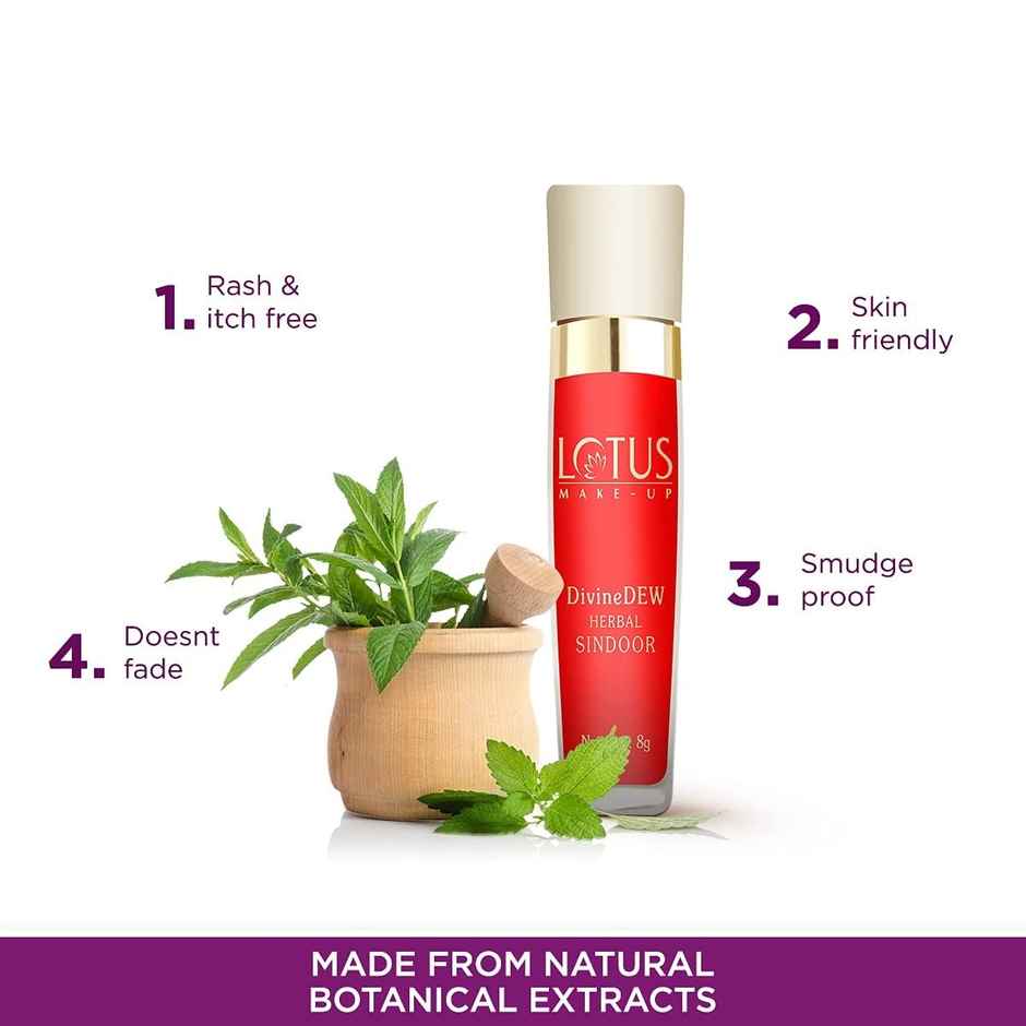 Lotus Make-Up Divine Dew Herbal Sindoor Love Drop Water And Smudge Resistant