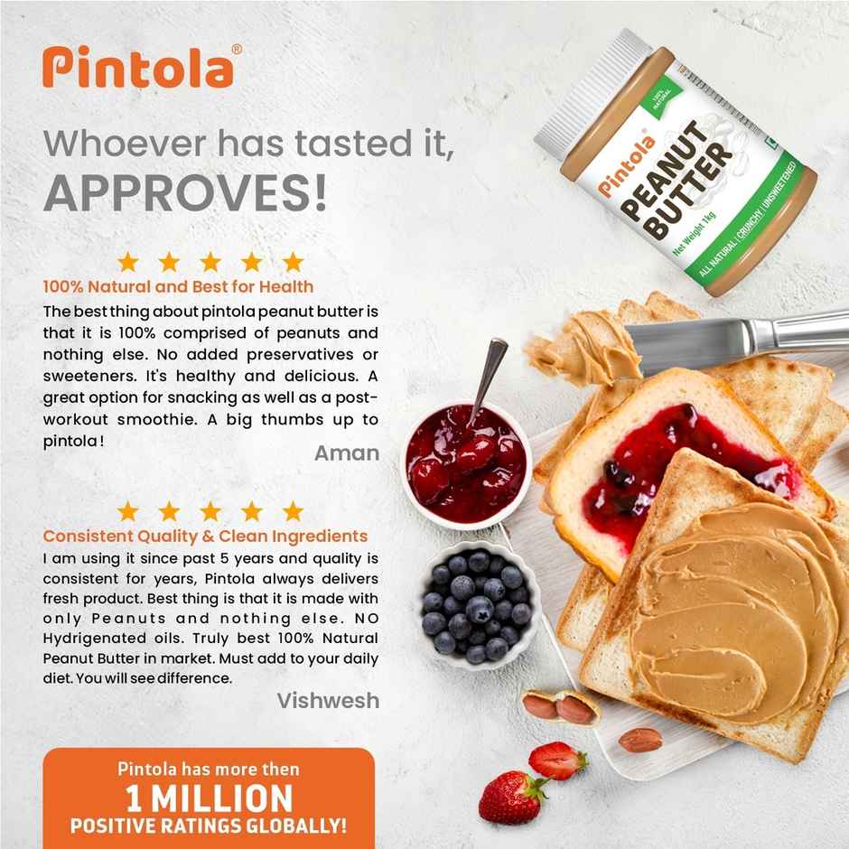 Pintola All Natural Peanut Butter Crunchy