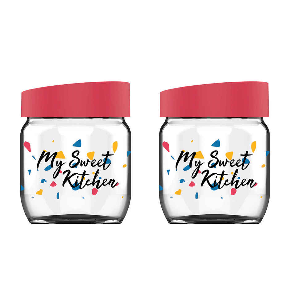 BAY6 Imported Glass Jar Set - 425 ml - (2pc)