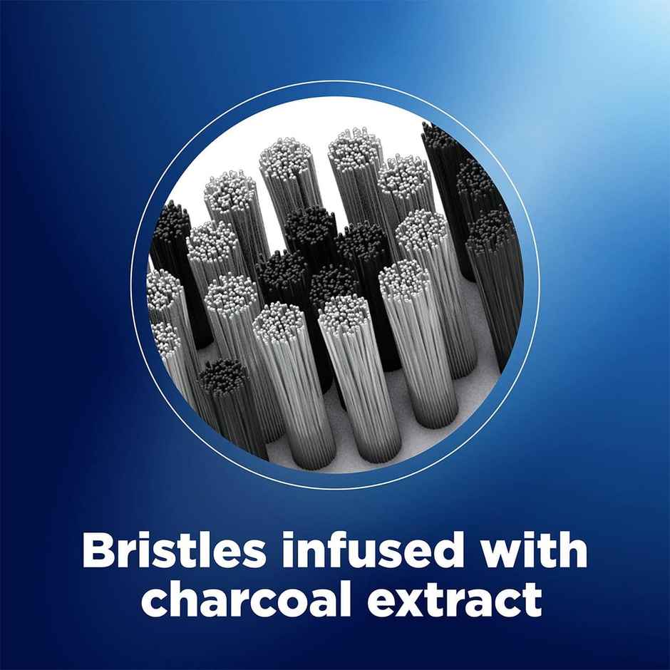 Oral B Cavity Defense Black Manual Toothbrush For Adults With Charcoal Extract- Medium Pack Of 4