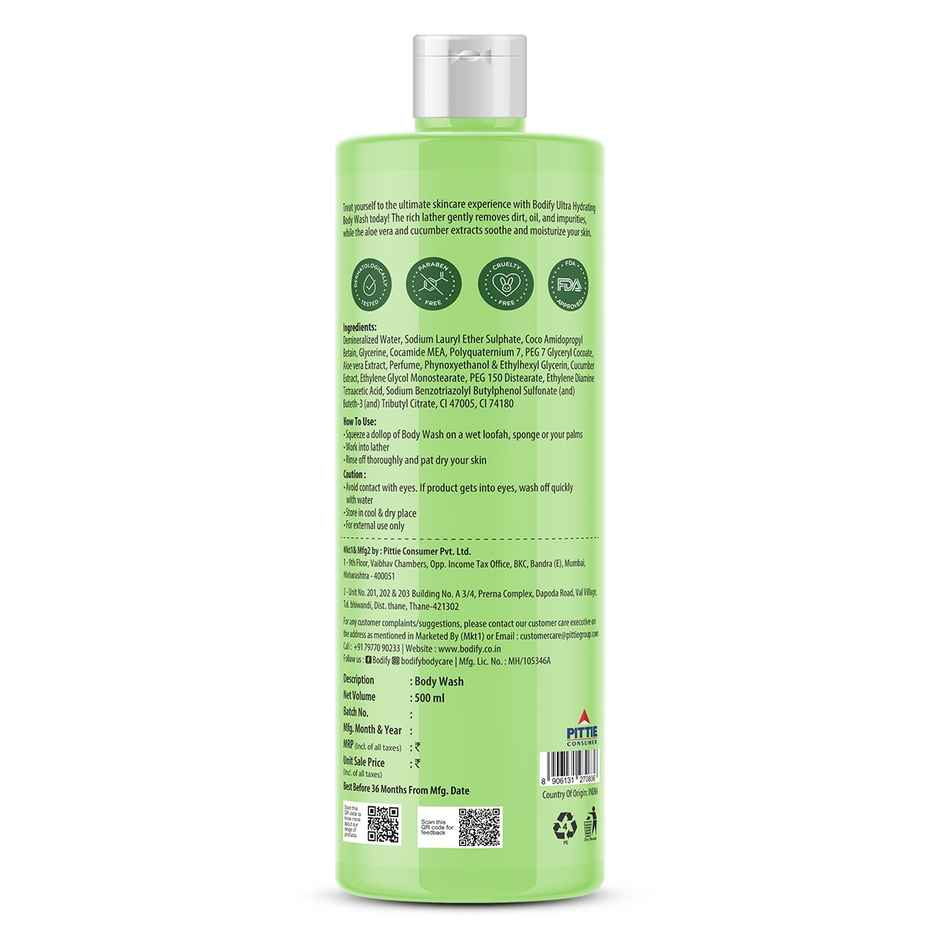 Bodify Aloe Vera And Cucumber Body Wash