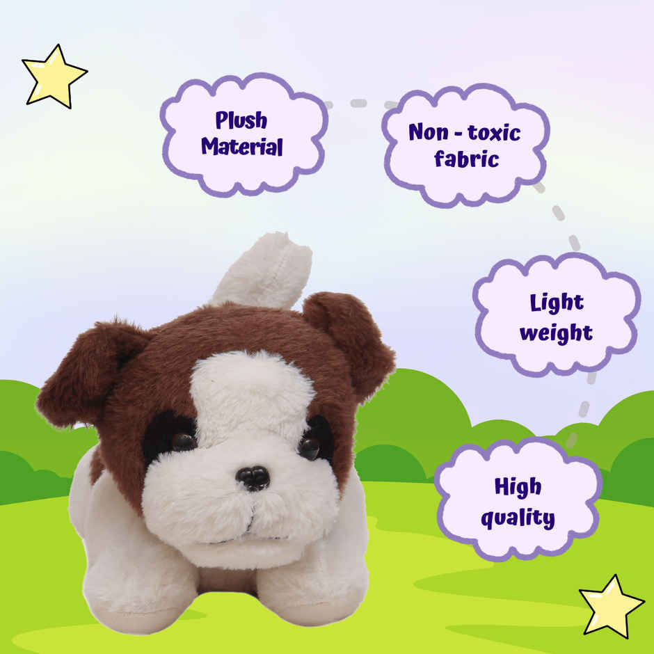 Toytales Cute Puppy Dog Soft Toy | Plushie Stuffed Animal Toys For Kids | Gift For Kids