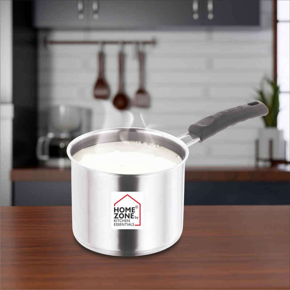 Home Zone-Stainless Steel Induction Bottom Milk Pan 14Cm