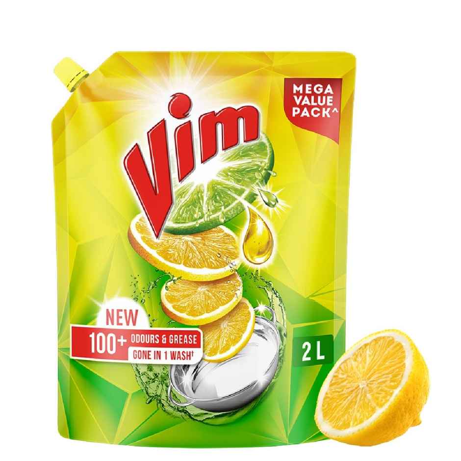 Vim Lemon Dishwash Liquid Gel Refill Pouch